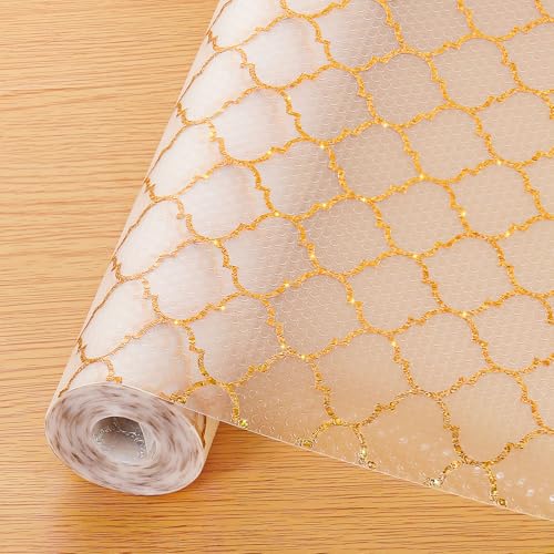 Image of Cooyes Shelf and Drawer Liners for Kitchen Cabinets, Non Adhesive Cabinet Liner, EVA Waterproof Durable Non-Slip Drawer Mats for Shelves, Fridge, Storage, Kitchen Cupboards - Modern Pattern