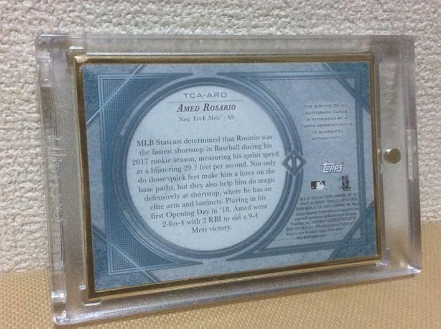 Amed Rosario ルーキー直書き直筆サインカード　世界に1枚限定！ Amed Rosario ルーキー直書き直筆サインカード 世界に1枚限定