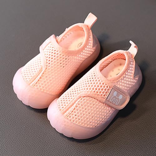 Infant Baby Boys Girls Sneaker Baby Mesh Slip On Shoes for Spring and Summer Baby Shoes Infant Boy Girl (Pink, 16)4