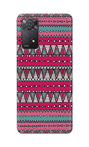 Image of Printed Hard Back Cover Case for Mi Redmi Note 11 Pro 4G | 5G Back Cover (Geometric Vintage Pattern) -1803