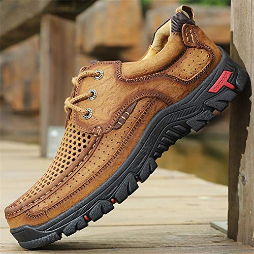 CHICLOVEY Men's High-Traction Grip Backpacking Shoes Summer Breathable Sneakers for Trekking Hiking2