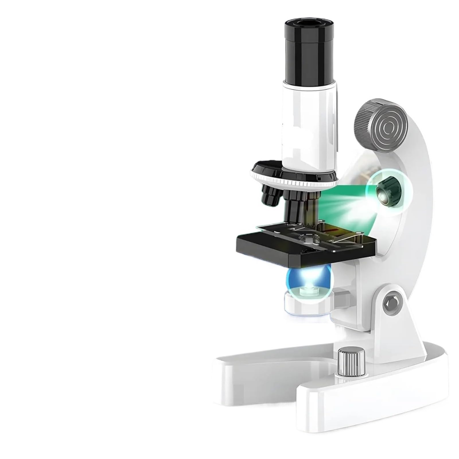 Portable. 4800x HD Childrens Microscope Elementary School Children Science Experimental Biology Digital .Microscope White 1