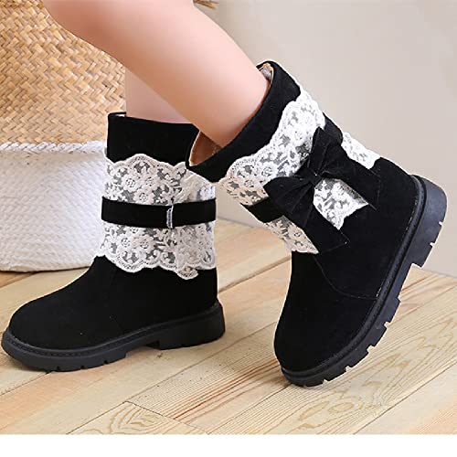 MATERUIEYES Bow Long Boots Cute Cotton Boots Sweet Girls Shoes Slip On2