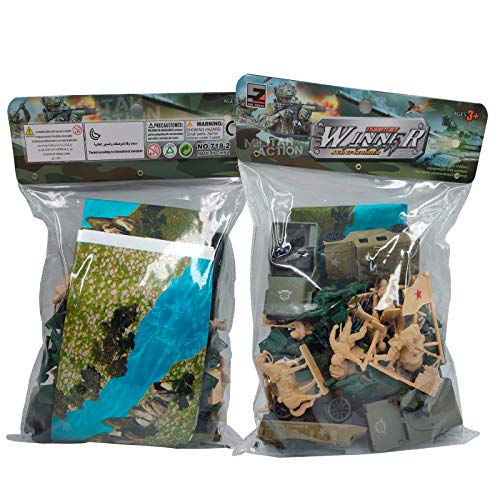 Army Men Playset Military Weapons Accessories 56 Pack Toy Soldiers Action Figures For Toddlers Age 6 7 8 9 Yr Old Boys Girls Kids Children #TOP6