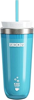 Zoku Teal Iced Coffee Maker, Travel Mug