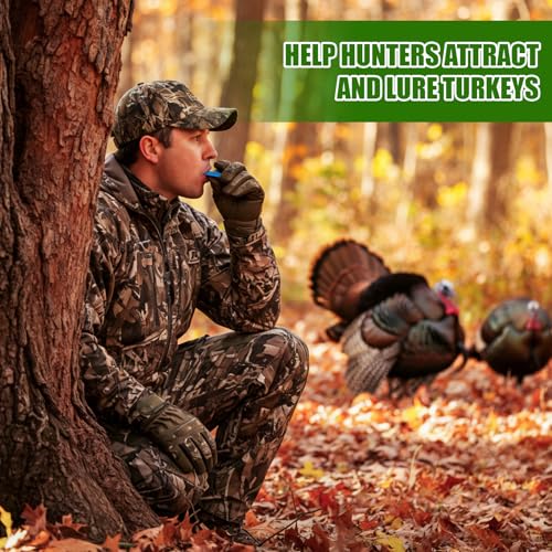 Ceenna 6 Pcs Turkey Calls for Hunting Realistic Diaphragm Turkey Mouth Calls Accessories Realistic Sounds Easy-Blow, High-Volume Call for Beginner and Professional People, 6 Color