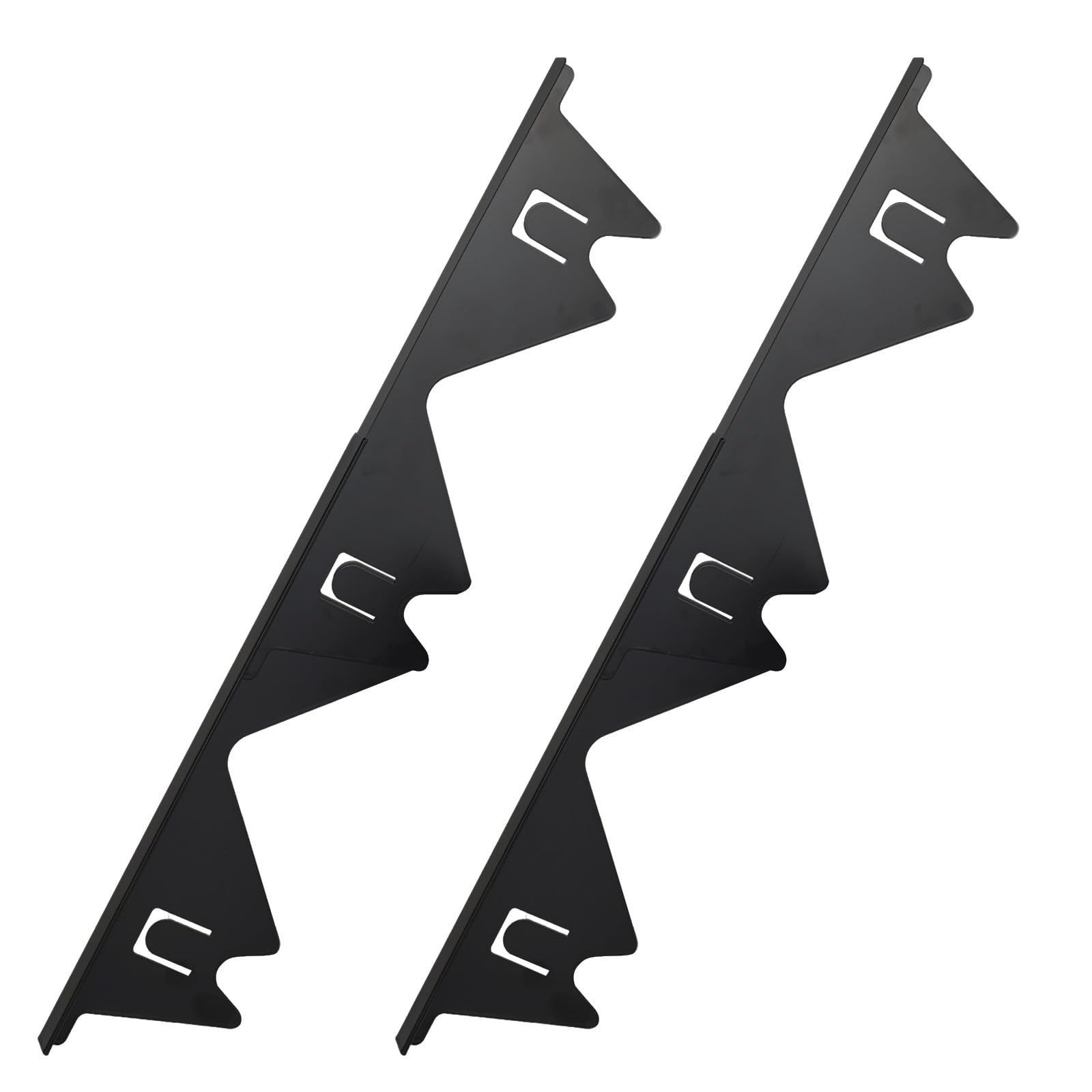Stove Gap Covers Stainless Steel, 2 Pcs Stove Gap Filler, Heat Resistant and Easy to Clean, Retractable Length 13.8" to 27.5", Width 0.79",Black