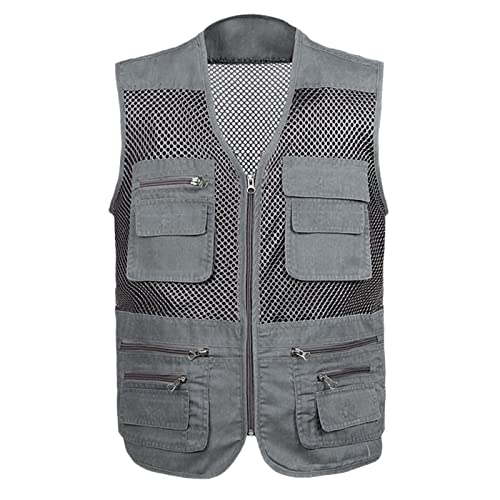 Gilet classique sans manches homme gris pour le bricolage XL