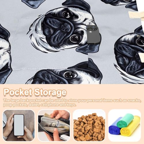 Sac à bandoulière en toile pour chien et petit animal voyage - 6