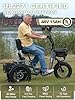 Meetone Breeze Folding Electric Tricycle for Adults (with 15ah+20ah Two Batteries), Electric Trike, 3 Wheel Electric Bike #5