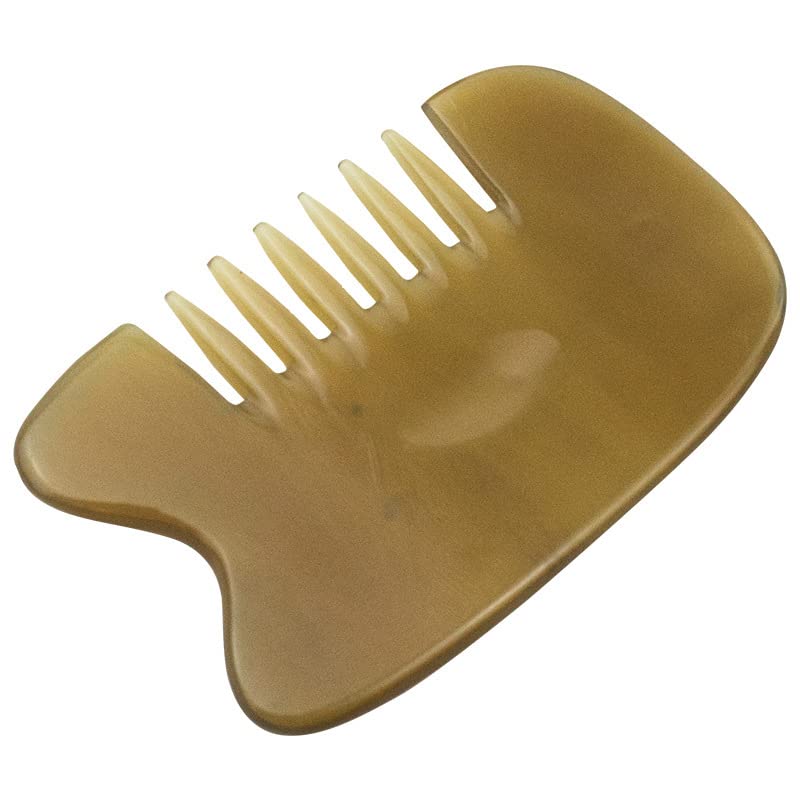 Peine de Cuerno， Peine de Seis Dientes， Peine pequeño portátil， Peine de Dientes Anchos， Peine con Cabeza de Cuerno， Peine，
