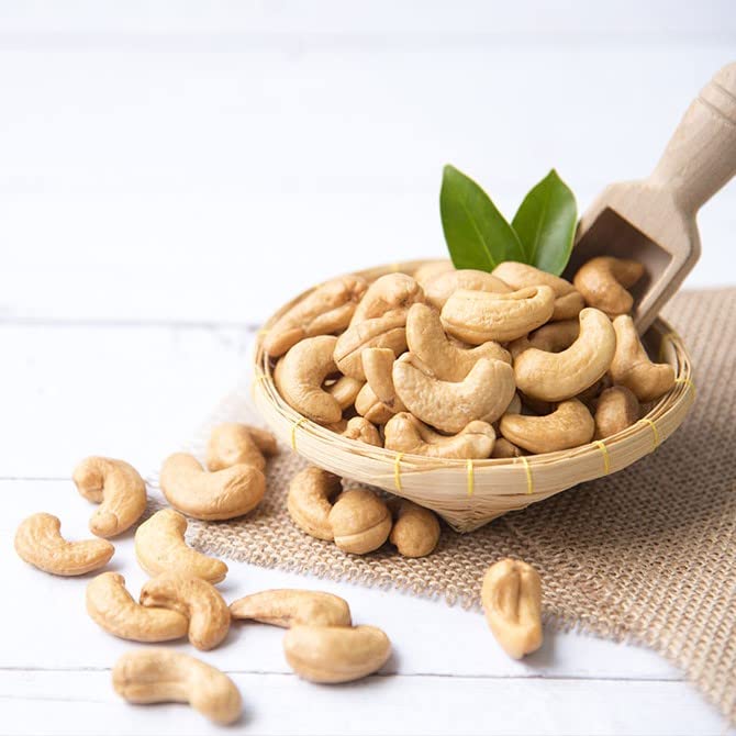 Cashews Roasted Salted - 32 oz Reusable Container | Whole Similar to Organic Cashews | Everyday Healthy Snack | Vegan | Keto Diet Friendly | Great for Cooking, Baking, Salads | Kosher Certified | Jaybee's Nuts
