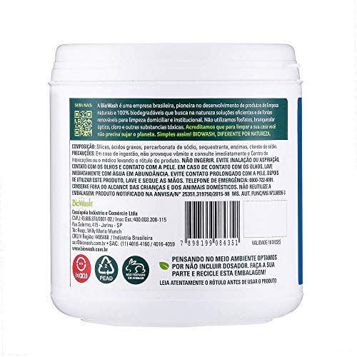 Biowash Bw Lava Louças Em Pó Para Máquina 500 Gr