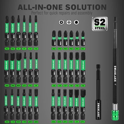 Image of 74-Piece Magnetic Nut Driver Set for Impact Drill Metric & SAE, Impact Socket Adapter, Power Bits with Magnetic Holder, Wing Nut Driver, Universal Socket, 1 /4'' Quick-change Bit Extension