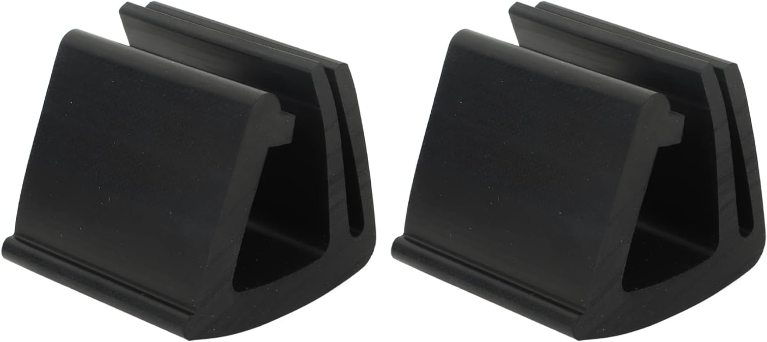 2pcs Golf Cart Front Windshield Fixing Clip, Rubber Retaining Clips for Universal Golf Carts, Easy Install No Drill Required for Club Car EZGO with 1x1in Frame