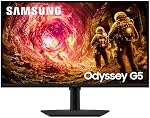 SAMSUNG 27 inch Odyssey G5 QHD IPS Gaming Monitor 180Hz 1ms HDR10 G-Sync Freesync DP - (LS27FG500ENXZA) [Canada Version]