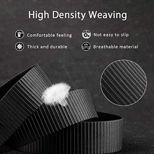 Men Tactical Belt 1.5 Inch Heavy Duty Belt Nylon Work Belt Quick-Release Metal Buckle for Molle Sport4