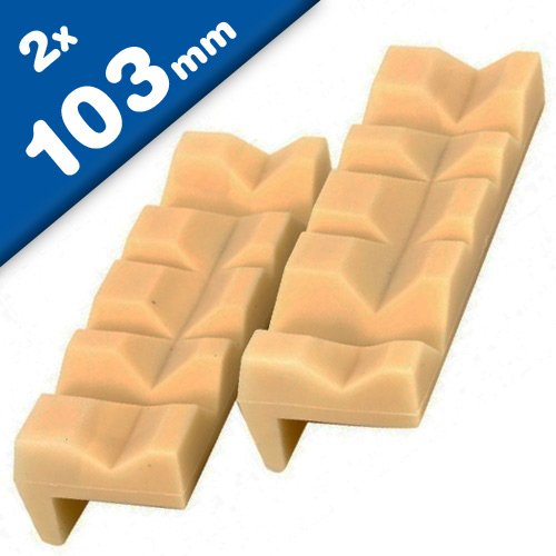 Plastic Soft Jaws, Soft Jaw vice Inserts, 103 mm long, 1 Pair
