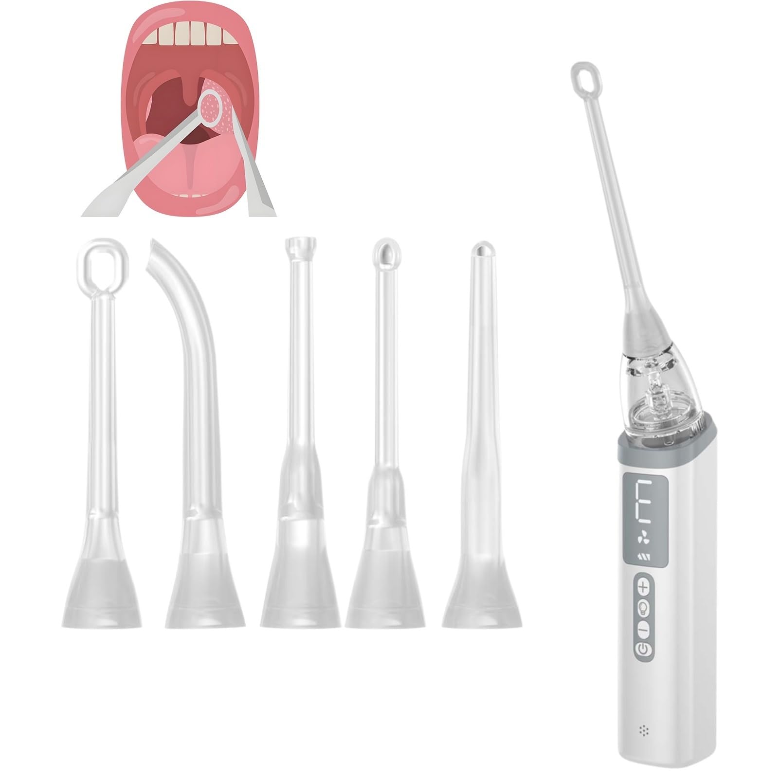 Arroseur buccal anti-mauvaise haleine à trois vitesses pour éliminer instantanément les amygdales