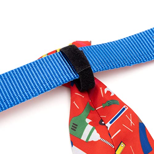 Collar ajustable para perro The Worthy Dog pequeño rojo miniatura 4