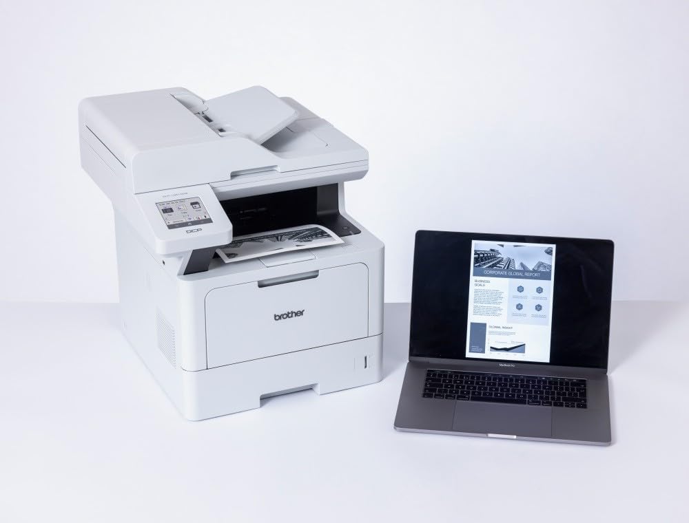 Brother DCPL5510DW Multifunzione Laser Monocromatica 48 ppm Stampa Scan Fronte/Retro Touchscreen 8,9 cm WiFi LAN USB