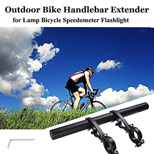 Yizhet Bike Handlebar Extender, Bicycle Handlebar Extension Lightweight Durable Aluminum Alloy Double Bike Handlebar Bracket For Holding Bicycle Speedometer, Gps, Phone Mount Holder(25Cm) #TOP7