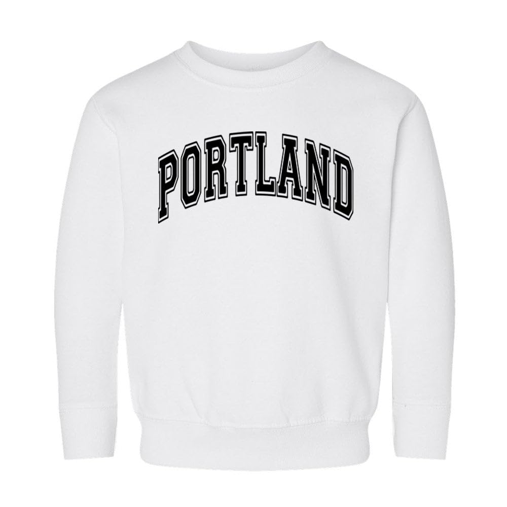 Arch Portland Kids Sweatshirt Toddler 4T White