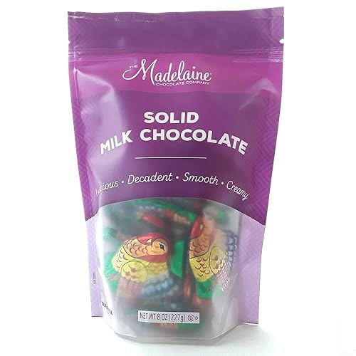 Miniatura 6 de Madelaine - Pavos miniatura de chocolate con leche altamente detallados, sólidos y de primera calidad, envueltos en papel de aluminio italiano