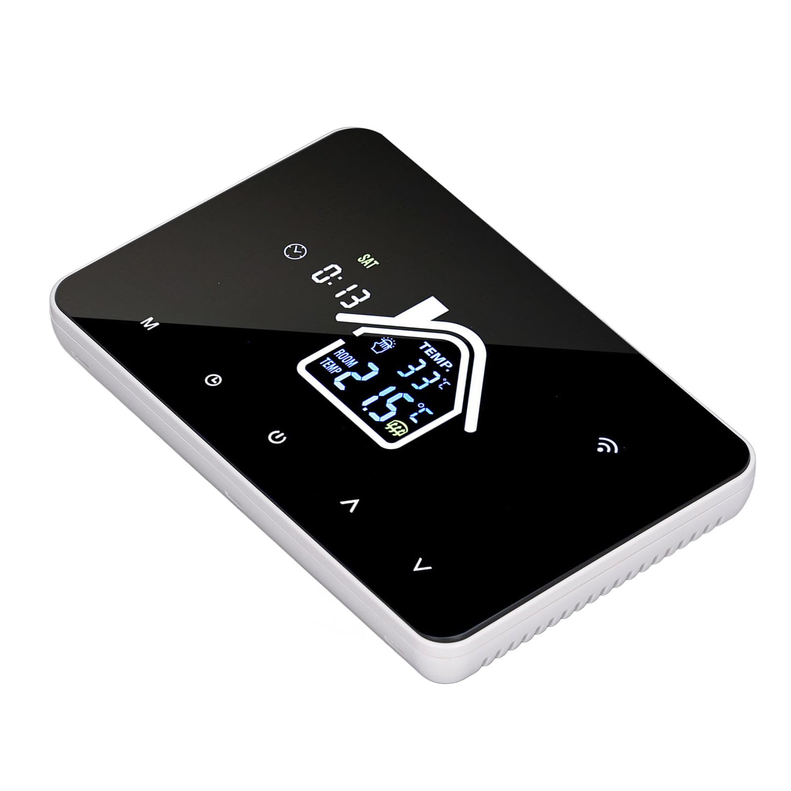 Yunseity Intelligenter Thermostat, 16 a, 4,3-Zoll-Touchscreen, Programmierbarer Digitaler Thermostat, Temperaturregler MIT App-Steuerung FUR FUßBODENHEZUNG (WiFi)