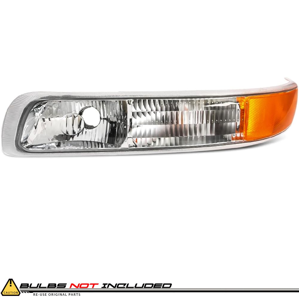 EPIC LIGHTING OE Fitment Replacement Side Marker Turn Signal Lights Lamps Compatible with 1999-2002 Silverado Pickup Classic 2000-2006 Suburban Tahoe [ GM2520173 15199558 GM2521173 15199559 ] Pair