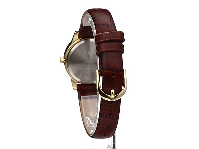 Amazon.com: Timex Women's T21693 Essex Avenue Burgundy Croco