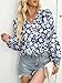 ANRABESS Women Button Down Shirts Long Sleeve Boho Floral V Neck Tops Dressy Casual Blouse 2025 Fall Vacation Travel Outfits Floral White M