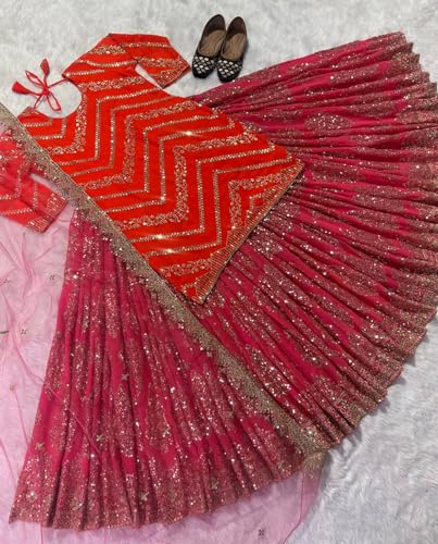 Image of SHAFNUFAB Womens Net Semi Stitched dhoti suit for women Ladies use dhoti suit for women wedding For Emboirdery dhoti suits for women with dupatta And dhotisuits wedding