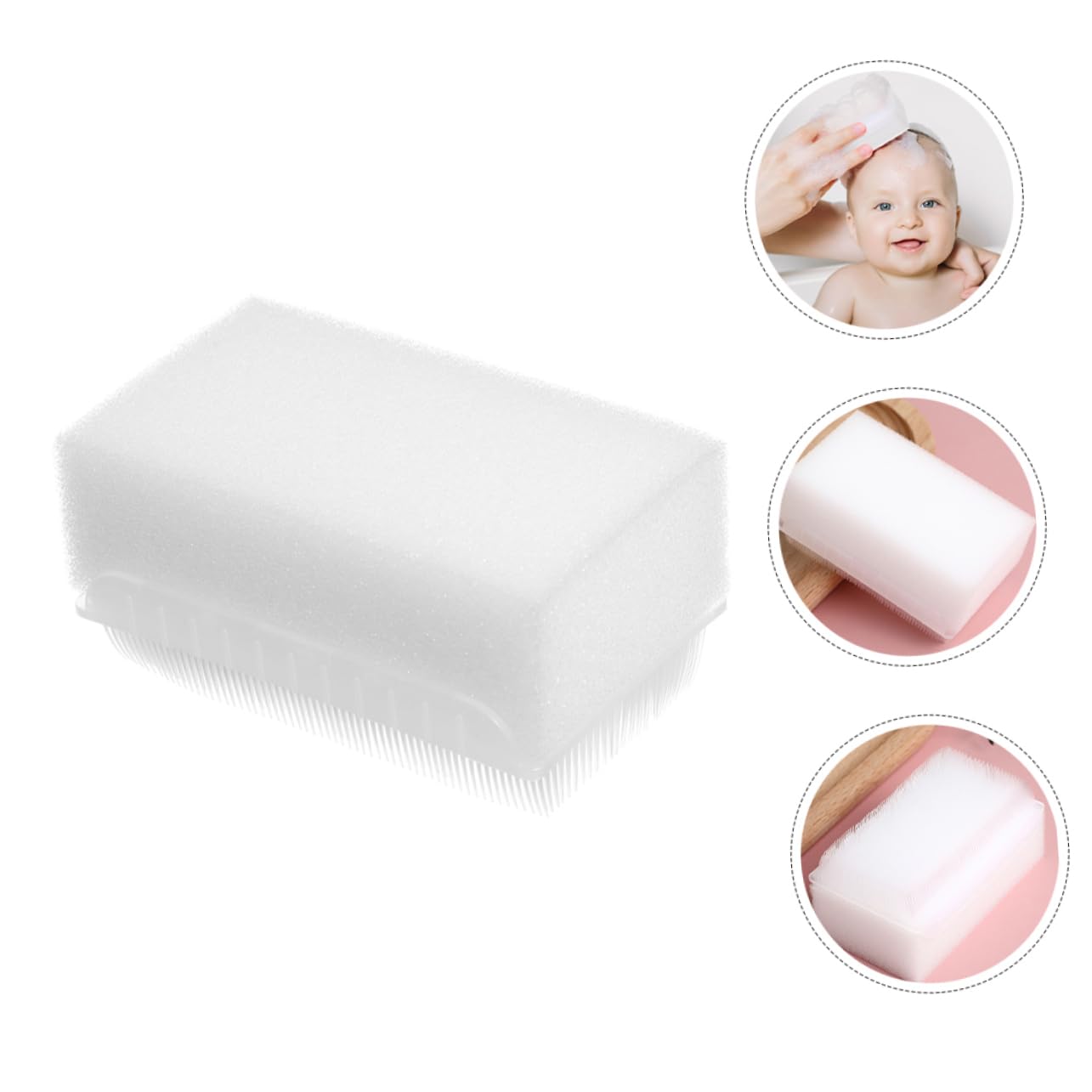 Angoily 5 series Dispositivo De Entrenamiento Sensorial Para Pequeños Para Cepillo Sensorial Para Bebés Cepillos De Enfoque Baño Para Cabeza Artículos 4 piezas x 5
