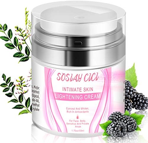 Whitening Cream Skin Lightening Cream For Body, Face, Intimate Parts- Underarm Whitening Cream,Skin Bleaching Cream Contains Niacinamide & Arbutin, Brightens Armpits, Neck, Knees(50ML)