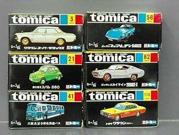 Amazon | 【箱のみ・現状品】 トミカ 黒箱 空き箱6個セット | ミニカー