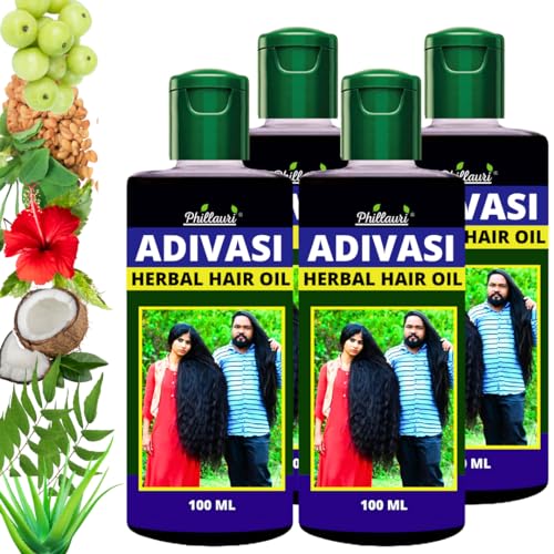 Phillauri Adivasi Hair Oil Original, Adivasi Herbal Hair Oil | hair oil for men and hair oil for women | 400 ml