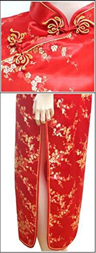 7Fairy Women's Wedding Red Floral Long Sleeve Chinese Dress Cheongsam - Image 2