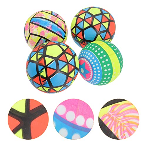 Ipetboom 4Pcs Rainbow Sports Balls de 9 Polegadas de Vôlei Colorida de Vôlei de Vôlei de Vôlei Fluor