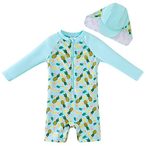 Image of UMELOK Baby Girl Swimsuit Infant UPF 50+ Bathing Suit Size Months