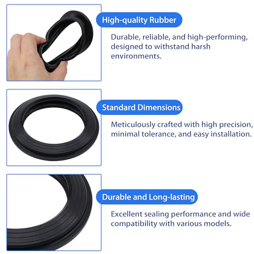 2 Stück Dichtungsringe für Kassettentoiletten kompatibel mit Thetford Kassetten Toilettentank, Abfalltank Schieberdichtung, Gummidichtung für Wohnmobil-Toilette – passend für C2, C3, C200, C250, C400