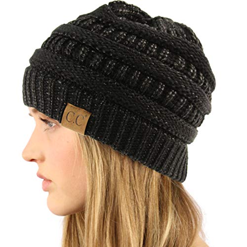 Image of Hatsandscarf CC Exclusives Solid Color Beanie Tail Hat for Adult (MB-20A)