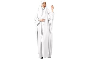 Solid Maxi Abaya with Hijab: Effortless Modesty and Style for Women