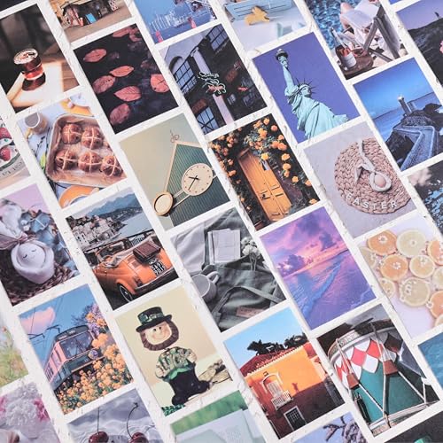 Image of 12 Sets 600 Sheets Washi Stickers for Journaling, Nature Season Festival Travel Flower Stickers Vintage Aesthetic Scrapbook Sticker Set for Bullet Journal Art Diary Card Craft Gifts Planner Notebook