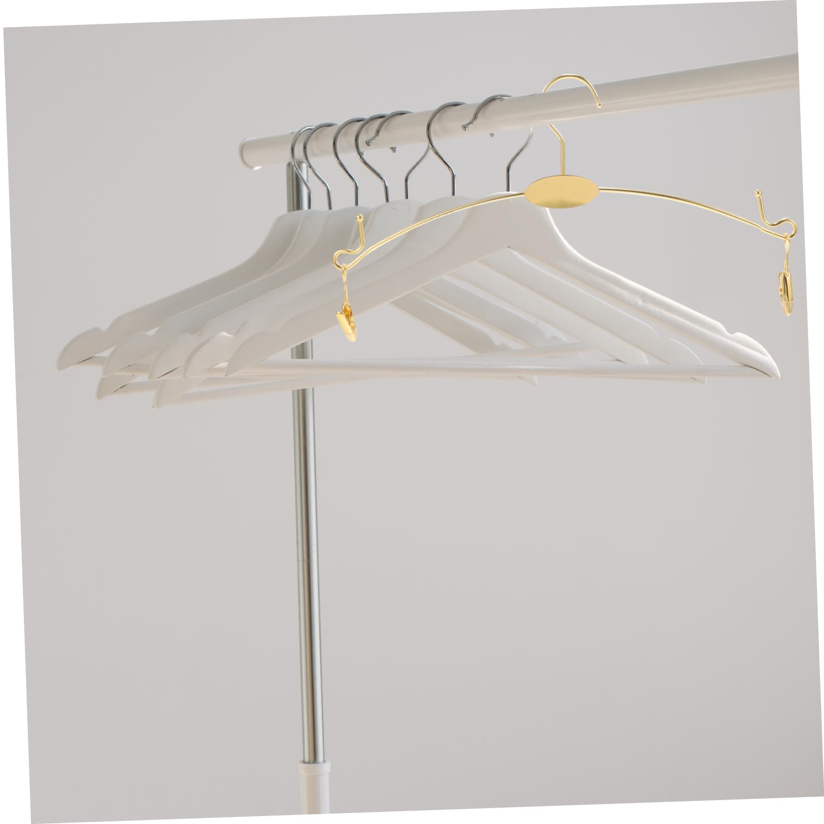 Grucce Clip per Pantaloni 10 Pezzi in Metallo Oro Antiscivolo