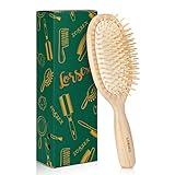 ✅ Cerdas de bambú flexibles en anchura: Estimulan el cuero cabelludo y la circulación sanguínea, las cerdas del cepillo están hechas de bambú natural. Nuestras horquillas de madera rectas pueden deslizarse por el cabello fino, normal, grueso, húmedo y seco sin desgarrarlo ni arrancarlo. Las cerdas de bambú penetran en el pelo grueso y ayudan a alisar el cabello sin romperlo ni dañarlo.