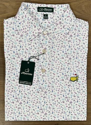 PETER MILLAR 2024 Masters Men's Performance Tech Signs and Azaleas Golf Polo Shirt2