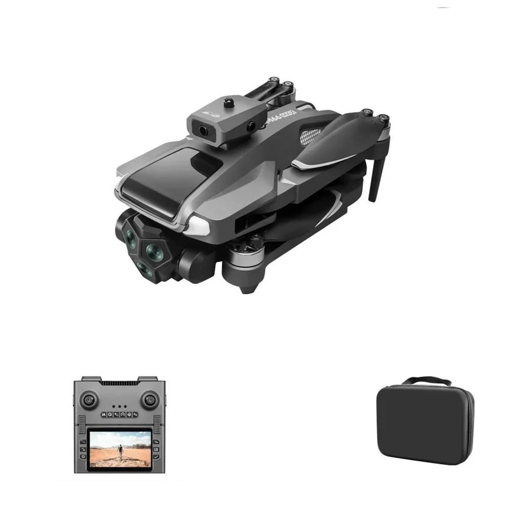 Triple battery,dron m66 max, kontroler ekranu 4,5", podwójna kamera 4k, optyczny przepływ, pozycja, samolot, unikanie przeszkód, bezszczotkowy quadrocopter