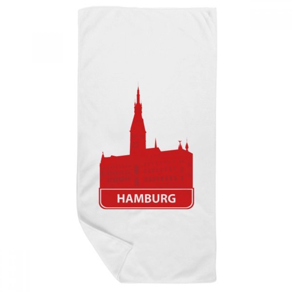 Serviette de bain douce 35x70cm multicolore style Hambourg pour le sport