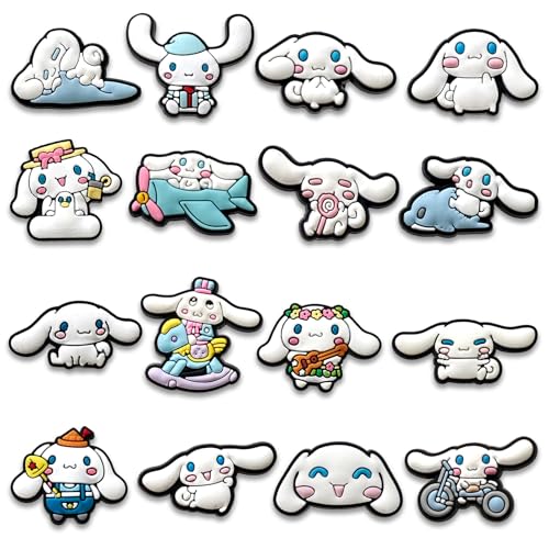 16Pcs Shoe Charms Fits for Croc Clog Sandals Shoes Decoration